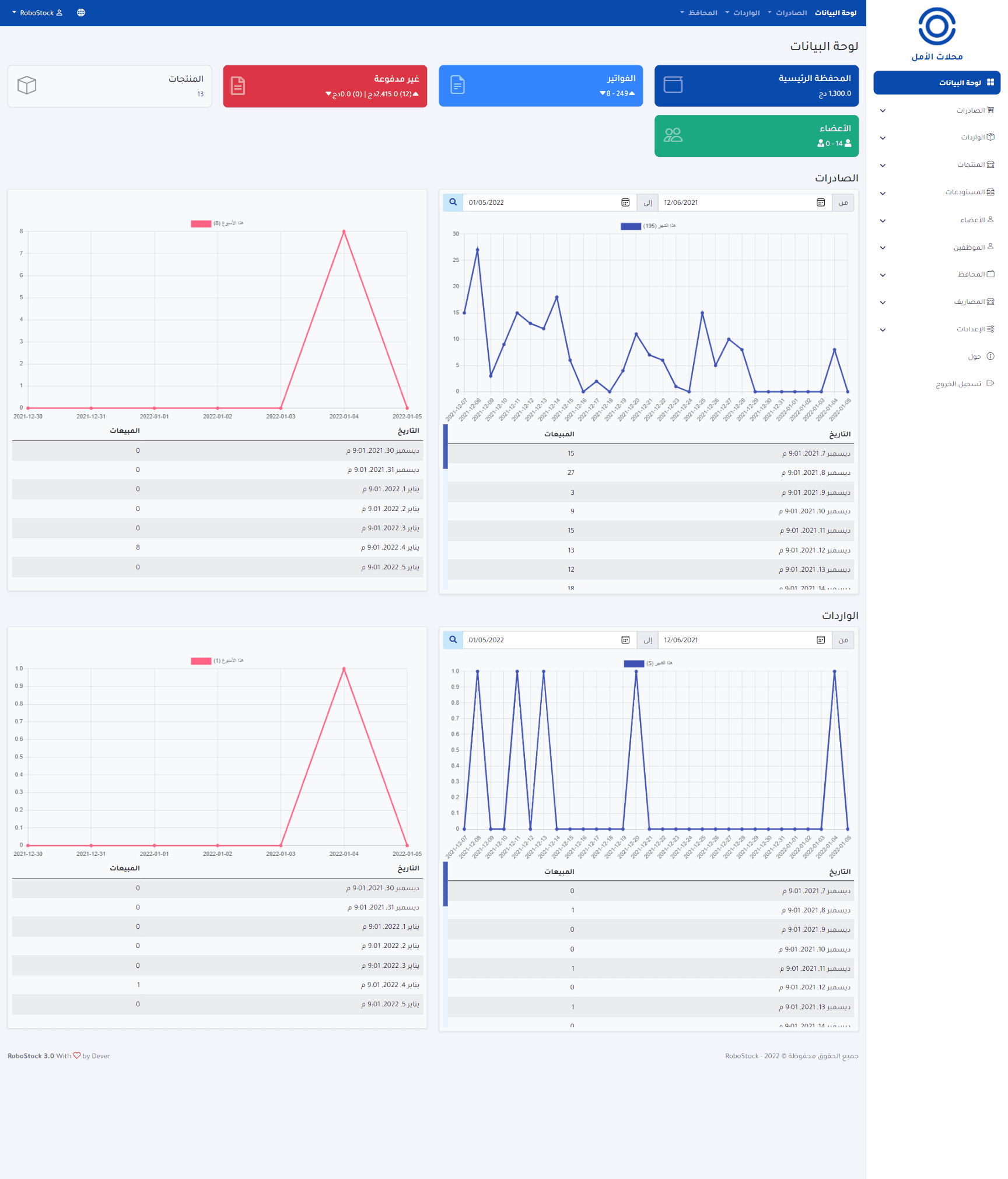 ⁦RoboStock - برنامج ادارة المحلات والمخازن⁩ - الصورة ⁦2⁩